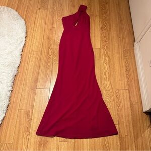 Katie May one shoulder magenta cut out dress sizeXS worn ones great condition